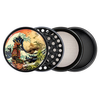 Rising Sun Metalgrinder-kollektion (Zamnesia) – 4-delt Ø50 mm