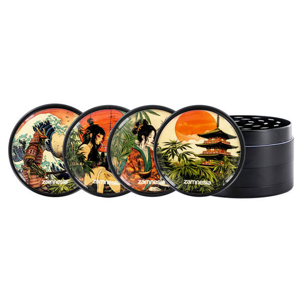 Rising Sun Metalgrinder-kollektion (Zamnesia) – 4-delt Ø50 mm