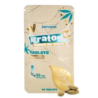 Kratom-tabletter - Maeng Da White (Zamnesia)