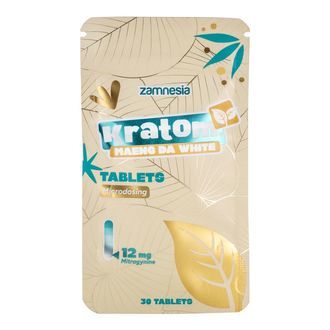 Kratom mikrodoseringstabletter - Maeng Da White (Zamnesia)
