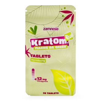 Kratom mikrodoseringstabletter - Maeng Da Green (Zamnesia)
