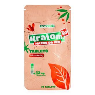 Kratom-mikrodoseringstabletter - Maeng Da Red (Zamnesia)