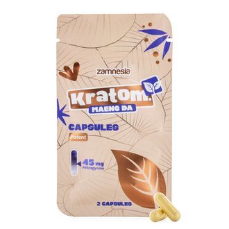Kratom-kapsler &ndash; 45 mg ekstrakt (Zamnesia)