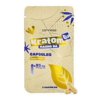 Kratom-kapsler - 85 mg ekstrakt (Zamnesia)
