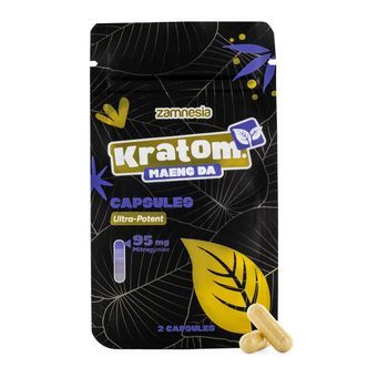 Kratom-kapsler &ndash; 95 mg ekstrakt (Zamnesia)