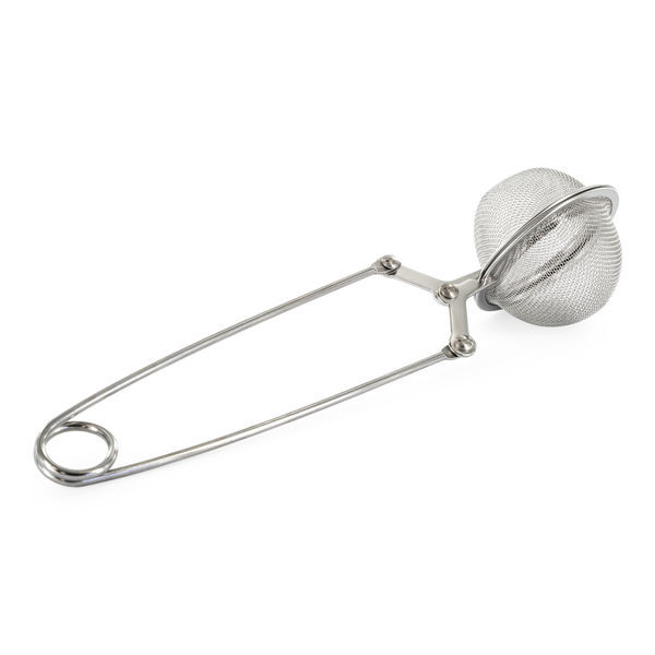 Finmasket tefilter i rustfrit stål med håndtag