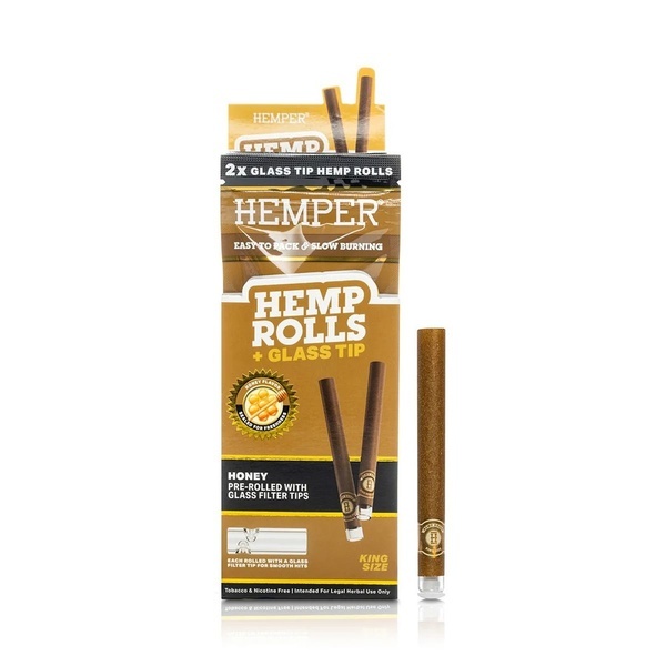 King Size-ruller + glastip 2-pak (Hemper)