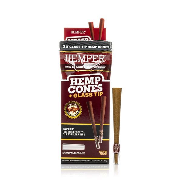 King Size cones + glastips 2-pak (Hemper)
