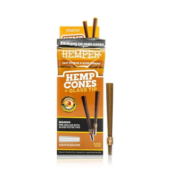 King Size cones + glastips 2-pak (Hemper)