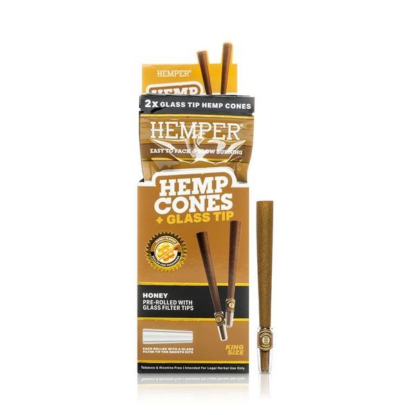 King Size cones + glastips 2-pak (Hemper)