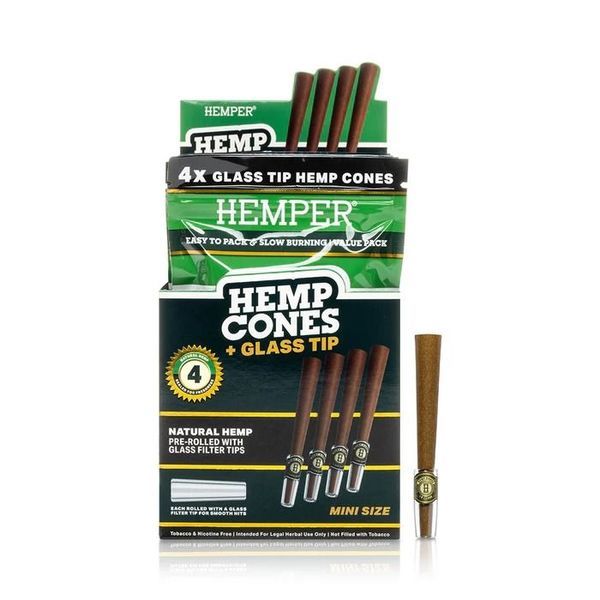 Hampcones 1¼ + glastip 4-pak (Hemper)