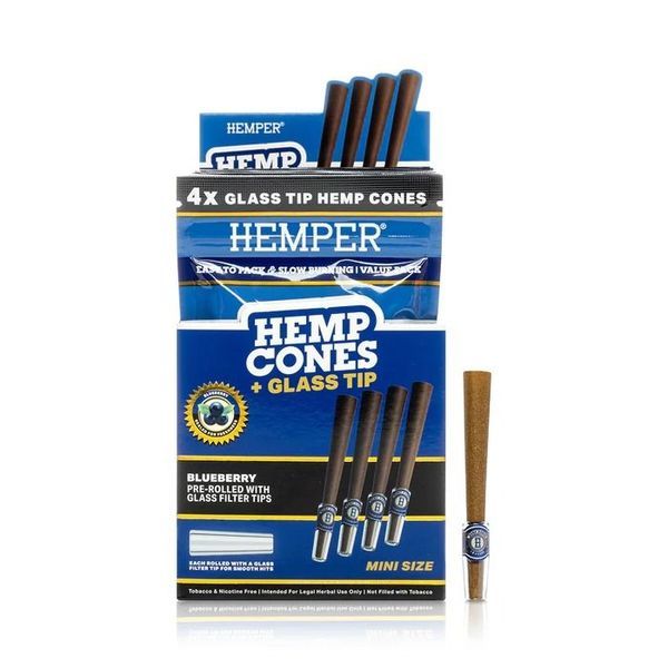 Hampcones 1¼ + glastip 4-pak (Hemper)