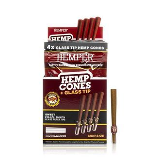 Hampcones 1¼ + glastip 4-pak (Hemper)
