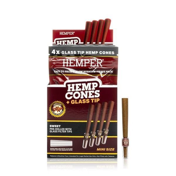 Hampcones 1¼ + glastip 4-pak (Hemper)