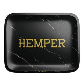 Luksus rullebakke i sort marmor (Hemper)