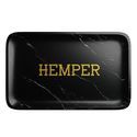 Luksus rullebakke i sort marmor (Hemper)