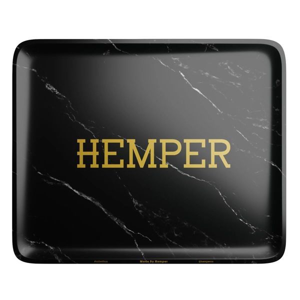 Luksus rullebakke i sort marmor (Hemper)