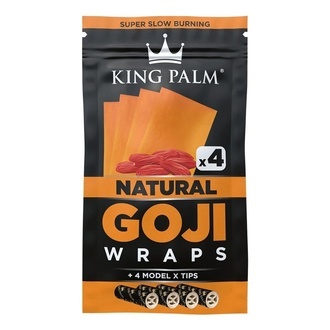 Goji-wraps & filtertips 4 stk. (King Palm)