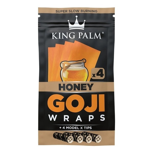 Goji-wraps & filtertips 4 stk. (King Palm)