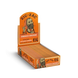 French Orange rullepapir 1 1/4 (Zig Zag)