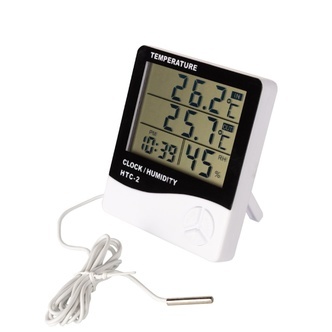 Termo-hygrometer med stor sk&aelig;rm (VDL)