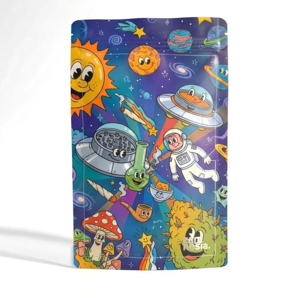 Trippy Toons Z-Lock Stash Bag (Ekstra Stor)