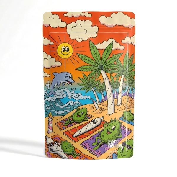 Trippy Toons Z-Lock Stash Bag (Ekstra Stor)