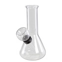 Mini glas-bong med chillum og prop