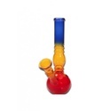Lige glasbong i rasta-design