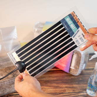 Infrarød varmemåtte til svampedyrkning