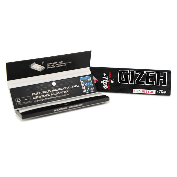 Gizeh King Size Slim rullepapir + tips