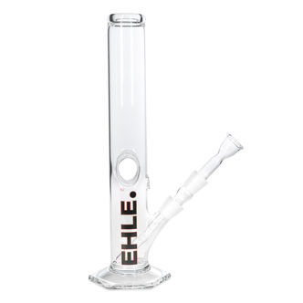 EHLE Glass Ice Bong Black Hole med kickhole