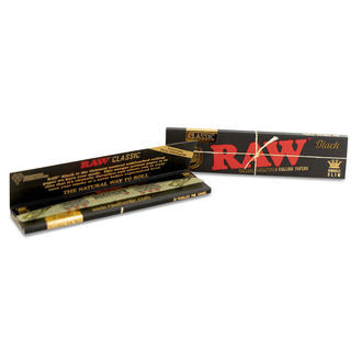 RAW 'Black' rullepapir &ndash; King Size Slim