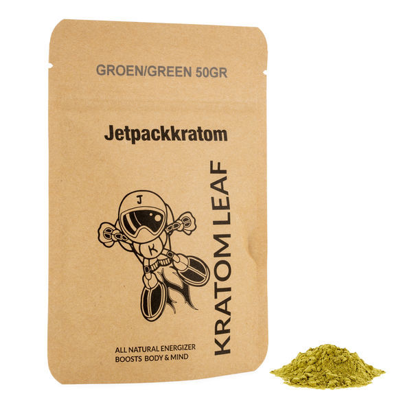 Jetpackkratom grøn kratom-pulver