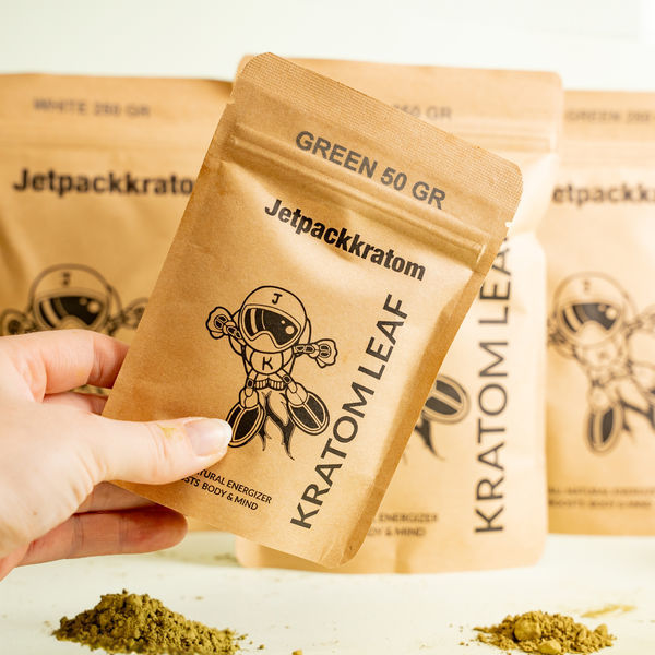 Jetpackkratom grøn kratom-pulver