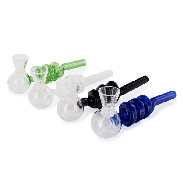 Spiralformet glaspibe til DMT