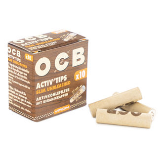 OCB Activ'Tips Slim filtre med aktivt kul
