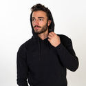 Zamnesia hoodie med broderi | Sort