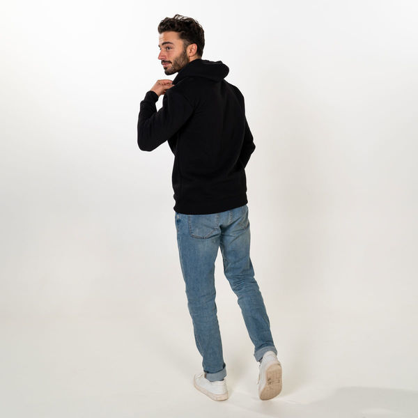 Zamnesia hoodie med broderi | Sort