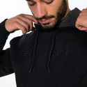 Zamnesia hoodie med broderi | Sort