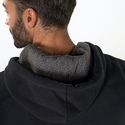 Zamnesia hoodie med broderi | Sort