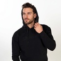 Zamnesia hoodie med broderi | Sort