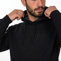 Zamnesia hoodie med broderi | Sort