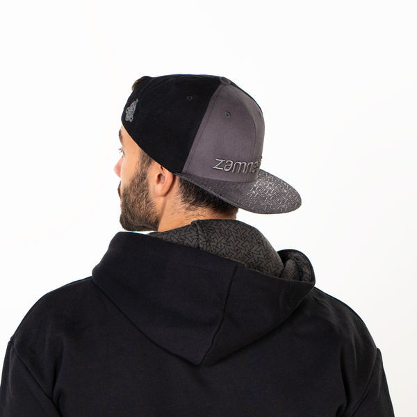 Zamnesia snapback-kasket grå
