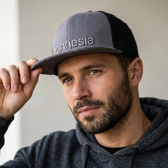 Zamnesia snapback-kasket grå