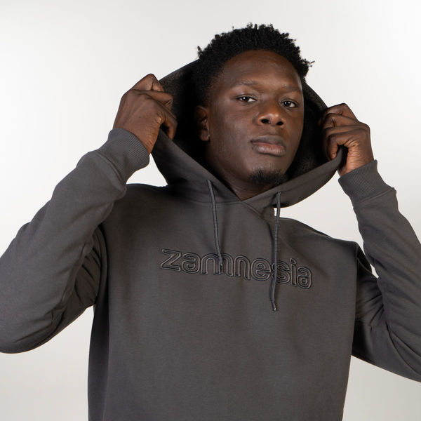 Zamnesia broderet hoodie | Grå