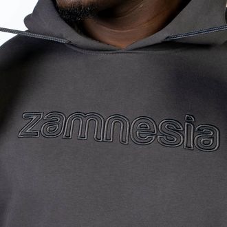 Zamnesia broderet hoodie | Grå