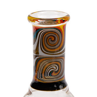 Mini olie-bong i orange swirl (Black Leaf)