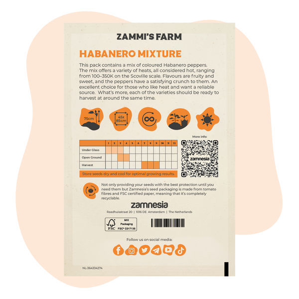 Habanero-mix frø