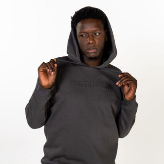 Zamnesia hoodie med pr&aelig;get logo | Gr&aring;
